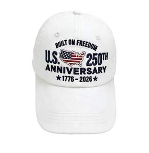 Gorra de Béisbol Bordada con el Logotipo del 250 Aniversario de EE. UU. 1776-2026, Bandera Patriótica Americana, Ajustable, de Algodón Lavado, para Hombre y Mujer - Product Image 1