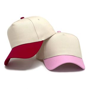 Casquette de baseball sportive et formelle en coton de haute qualité à 5 panneaux, couleurs vives, avec options de broderie – Vente en gros, bicolore unie - Product Image 1