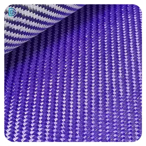 Tela de fibra de vidrio galvanizada púrpura, 2x2 sarga, 1k, 3k