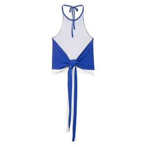 2025 été femmes taille haute cou dos nu haut Double couche <span class=keywords><strong>jupe</strong></span> costume avec Double couture ornement combinaison <span class=keywords><strong>combishort</strong></span> - Product Image 3