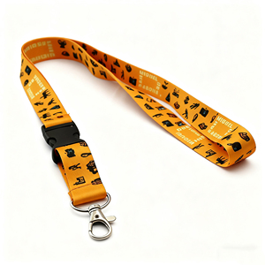JXSSL1006 Wholesale Personalized Adjustable Quick Release Buckle Neck Straps Blank Polyester Sublimation Smooth Lanyard