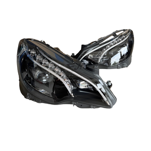 Conjunto de Faros Delanteros LED para <span class=keywords><strong>Mercedes</strong></span> Benz Clase E Coupé W207 E200 E260 E300, Modificación de Faros Antiguos a Nuevos, 2009-2016 - Product Image 1
