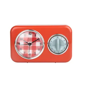 Duurzaam Gebruik Lage Prijs 60 Minuten Visuele Timer Keuken Timer Met Klok Thuis Keuken Dial Timers Set Tijd Herinnering