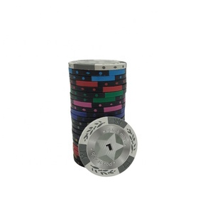Jetons <span class=keywords><strong>de</strong></span> poker magnétiques <span class=keywords><strong>de</strong></span> 14 g avec logo personnalisé, jetons en argile bicolores avec plaque en fer, fournisseur d'usine pour les jeux <span class=keywords><strong>de</strong></span> <span class=keywords><strong>casino</strong></span> - Product Image 1