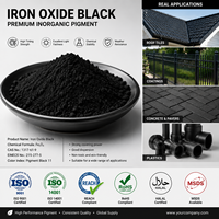Pigment noir d'oxyde de fer en poudre 330 722 Fe3O4, couleur inorganique pour ciment, béton, revêtement, plastique - Prix usine