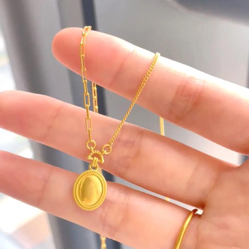 Multi Little Gem Necklace-Gold