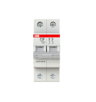Disjoncteur miniature ABB SJ202-C16 1 pôle 16A 230/400VAC Type C 6kA Capacité de coupure en cas de court-circuit