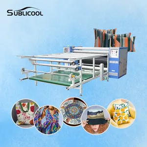Sublecool mesin cetak multifungsi, mesin cetak sublimasi tekan panas tipe Roller 1.7m layanan Satu Atap industri cetak