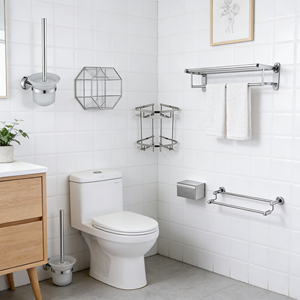 <span class=keywords><strong>Tieba</strong></span> Hochwertiger Moderner Edelstahl-Handtuchhalter für Badezimmer, Bohrerfreier 2-Schichtiger Wandorganizer mit Lebenslanger Garantie - Product Image 4