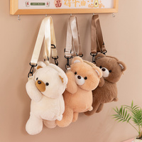 Vente en gros Sac à dos en peluche personnalisé avec ours doux et mignon Cadeau pour enfants Jouets en peluche personnalisés