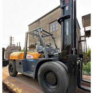 Meilleur prix pour chariot élévateur diesel TCM FD100 d'occasion en excellent état, chariot élévateur de 10 tonnes, vente de liquidation pour la logistique des usines en Chine - Product Image 4