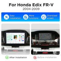 Radio Mobil Junsun 10" Wireless Carplay Android Auto untuk Honda Edix FRV 2004-2009, Sistem GPS Navi, Pemutar Video Android