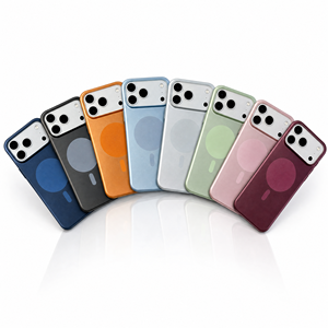 เคสโทรศัพท์แบบสายคล้องไหล่แม่เหล็ก สีพื้น TPU PC รองรับการชาร์จไร้สาย ลายดาวสีแดง สำหรับรุ่น 18 - Product Image 4