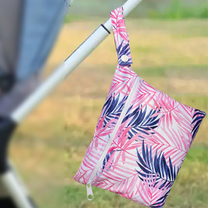 Sac de bain imperméable pour bébé avec poignée, modèles multiples, réutilisables, pour couches humides, ou langes - Product Image 5