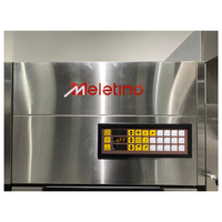 MELETINO Oven Konveksi Udara Panas Digital Otomatis Baru 4 Tray untuk Memanggang Roti, Mesin Pembuat Roti Komersial Listrik Buatan China