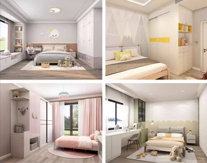 Conjunto de Armario y Escritorio Integrado para Habitación <span class=keywords><strong>Juvenil</strong></span>, Diseño de Decoración Personalizado Profesional para Uso Doméstico - Product Image 6