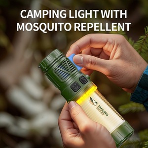 Smiling Shark Camping Light LED 3 Bulbs USB Rechargeable Tripod <b>Stand</b> Outdoor Lantern - Product Image 3