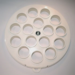 حامل كرات البلياردو البلاستيكي الأبيض المتين ذو 16 فتحة من <span class=keywords><strong>DR</strong></span>.، منظف وملمع ومسند كرات البلياردو، بديل أمريكي - Product Image 4