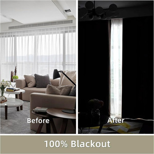 Cortinas Opacas DaiRui, Bloqueo Total de Luz Solar, Aislamiento Térmico, con Ojales, para Dormitorio, Sala de Estar, Protección de la Privacidad - Product Image 3