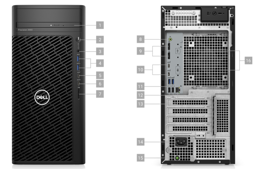 Dells Precision 3660 Workstation - I7-12700 RTX A4000