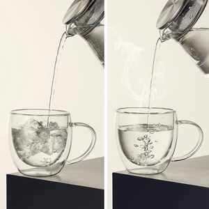 แก้วกาแฟสองชั้นใสแบบขายส่ง ทนความร้อนและความเย็น สำหรับกาแฟ ชา นม - Product Image 4