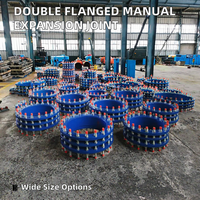 Raccord de démontage à double bride pour l'installation de vannes de conduites d'eau, joint télescopique en fonte ductile contraint avec tirants