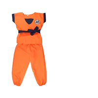 Anime Goku Polyester Costume unisexe pour adultes Halloween Vêtements de jeu de rôle avec chaussures et ceinture Inspiré par Movie TV