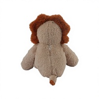 Peluche Lion Brodé en Coton PP Chauffable au Micro-ondes, Jouet Doux pour Enfants et Bébés, Cadeau de Confort et de Sommeil, OEM ODM