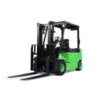 Chariot élévateur électrique avec 4 roues 1.5 tonnes/2t, chariot élévateur électrique à batterie avec manette de vitesse latérale Offre Spéciale