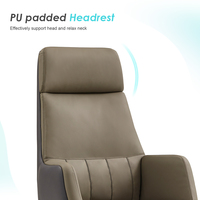 Chaise de conférence pivotante de luxe en cuir PU de qualité supérieure, robuste, pour PDG, dirigeant, bureau de direction