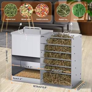 وحدة تغذية أرنب JH-Mech قابلة للتخصيص بالألوان متينة قادرة على حمل ما يصل إلى خمسة أيام من مغذيات أرنب بالجاذبية المعدنية - Product Image 2