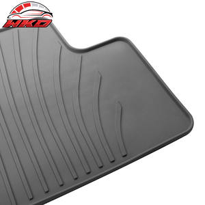 Tapis de sol toutes saisons pour Honda Civic 8ème génération 2006-2011, avec logo IKON, gris, en latex, style IKON, imperméable - Product Image 5