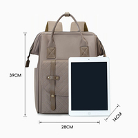 Sac à langer pour bébé en nylon HAIBOWY OEM ODM, grande capacité, sac à dos de voyage, imperméable, élégant, sac de maternité