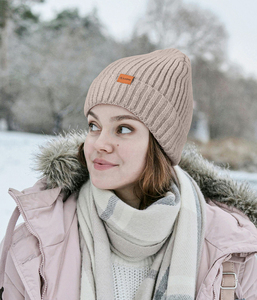 Biểu Tượng Tùy Chỉnh Windproof Mùa Đông Dệt Kim <span class=keywords><strong>Beanie</strong></span> Cap Cho Phụ Nữ Và Nam Giới Ấm Đồng Bằng Acrylic Sợi Với Nắp ca-pô Cho Ngoài Trời Và Du Lịch - Product Image 5