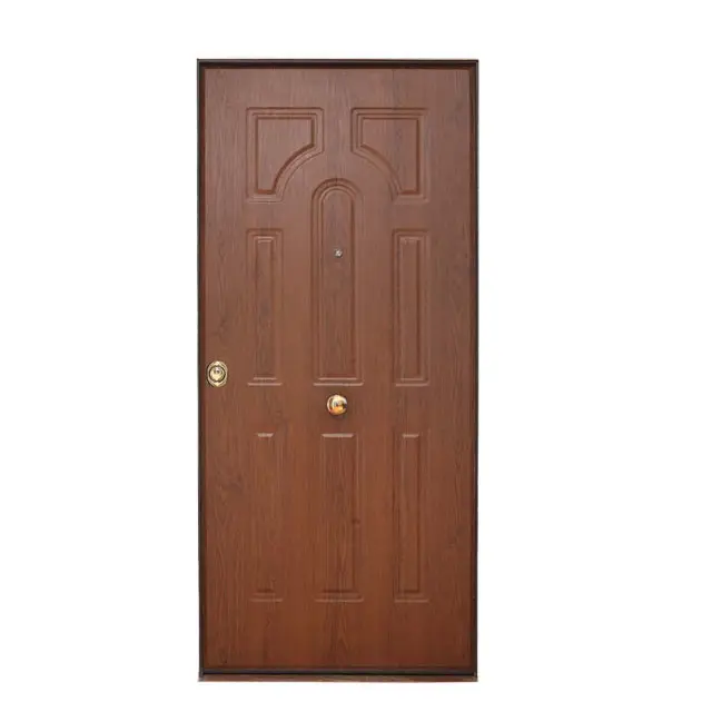 แผงประตูหนา12มมประตูเกราะสำหรับบ้านบ้านประตูหน้า