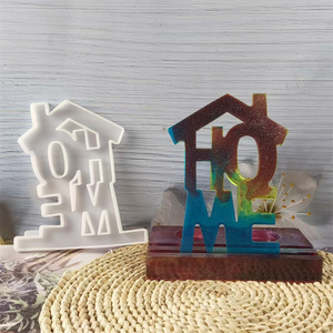 Handmade <b>Resin</b> Casting <b>Molds</b> for DIY Ins Style Decorative Ornaments <b>Silicone</b> House <b>Mold</b> X0363 for Cake Tools - Product Image 3