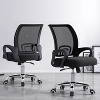 Chaise de bureau ergonomique pivotante de haute qualité, contemporaine, pliable, respirante, en maille, à hauteur réglable