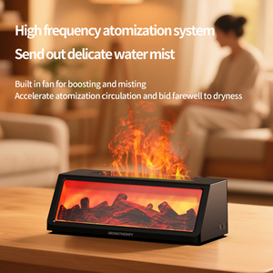 Difusor <span class=keywords><strong>de</strong></span> Aroma en Aerosol <span class=keywords><strong>de</strong></span> Plástico, Humidificador con <span class=keywords><strong>Llama</strong></span> 3D, Control Remoto Ultrasónico, Portátil, USB, Aromaterapia, 1 Año <span class=keywords><strong>de</strong></span> Garantía - Product Image 4