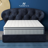 Matelas à ressorts ensachés 5 zones personnalisé Queen King Size hôtel orthopédique gel mousse à mémoire de forme comprimée