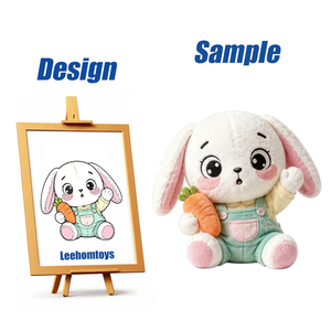 Jouets en <span class=keywords><strong>peluche</strong></span> doux de haute qualité, design personnalisé, animaux en <span class=keywords><strong>peluche</strong></span> pour cadeau de bébé, lapins en <span class=keywords><strong>peluche</strong></span>, jouets en <span class=keywords><strong>peluche</strong></span> personnalisés de haute qualité - Product Image 2