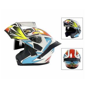 Casco de Motocicleta XL Moderno para Todas las Estaciones, Directo de Fábrica, con Visera de Doble Lente y Alerón Grande, Material ABS, Personalizado - Product Image 3