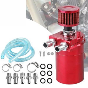 Auso-Racing Oil Catch <b>Can</b> Universal Aluminum Alloy With <b>Air</b> Filter For Car Modification Intake System - Product Image 5