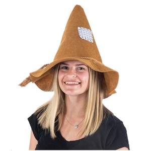 Sombreros de fieltro con cuerda de poliéster negra, diseño de espantapájaros, con logotipo personalizado para Halloween - Product Image 5