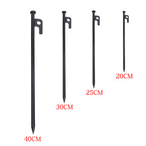 Steel Tent Pegs 40cm Outdoor Camping Ground Pegs For Desert Gobi Tent Tarpaulin Use - Product Image 2