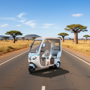 Nouveau Tricycle Électrique 2026 avec Cadre en Acier, Moteur Brushless et Pare-Soleil pour Protection Contre le Soleil et la Pluie, Plus Sûr pour 2-3 Conducteurs, 3 Roues - Product Image 2