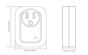 Control remoto <span class=keywords><strong>Enchufe</strong></span> inteligente inalámbrico <span class=keywords><strong>Enchufe</strong></span> <span class=keywords><strong>de</strong></span> <span class=keywords><strong>pared</strong></span> remoto estándar <span class=keywords><strong>de</strong></span> EE. UU. - Product Image 3
