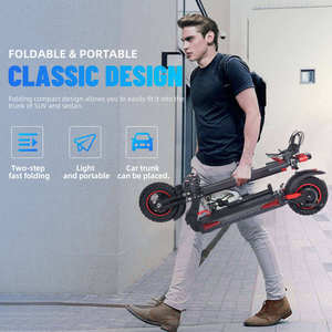 Patinete Eléctrico FREE BOY J-11 MAX, Velocidad Máxima 50 km/h, 30 °   Scooter Todoterreno con Doble Suspensión Delantera y Trasera y Asiento - Product Image 4