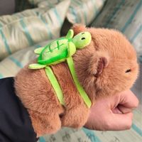 Capybara peluche main claque clap bracelet jouet moelleux capibara peluche animal clap anneau panda renard poupée en peluche petite poupée de raton laveur