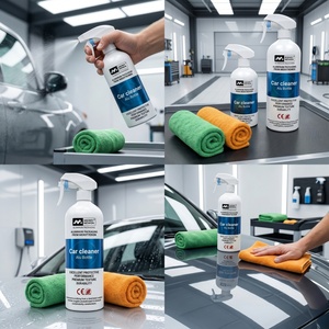 Bouteille en aluminium de 500 ml avec pulvérisateurs noirs pour nettoyant de jantes sans acide, bouteille de soin automobile en métal, impression personnalisée - Product Image 5