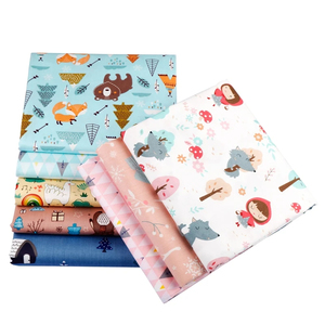 Ensemble de tissus en patchwork pour travaux manuels, couture, quilting, tissu en coton sergé imprimé de dessins animés fait à la main - Product Image 5